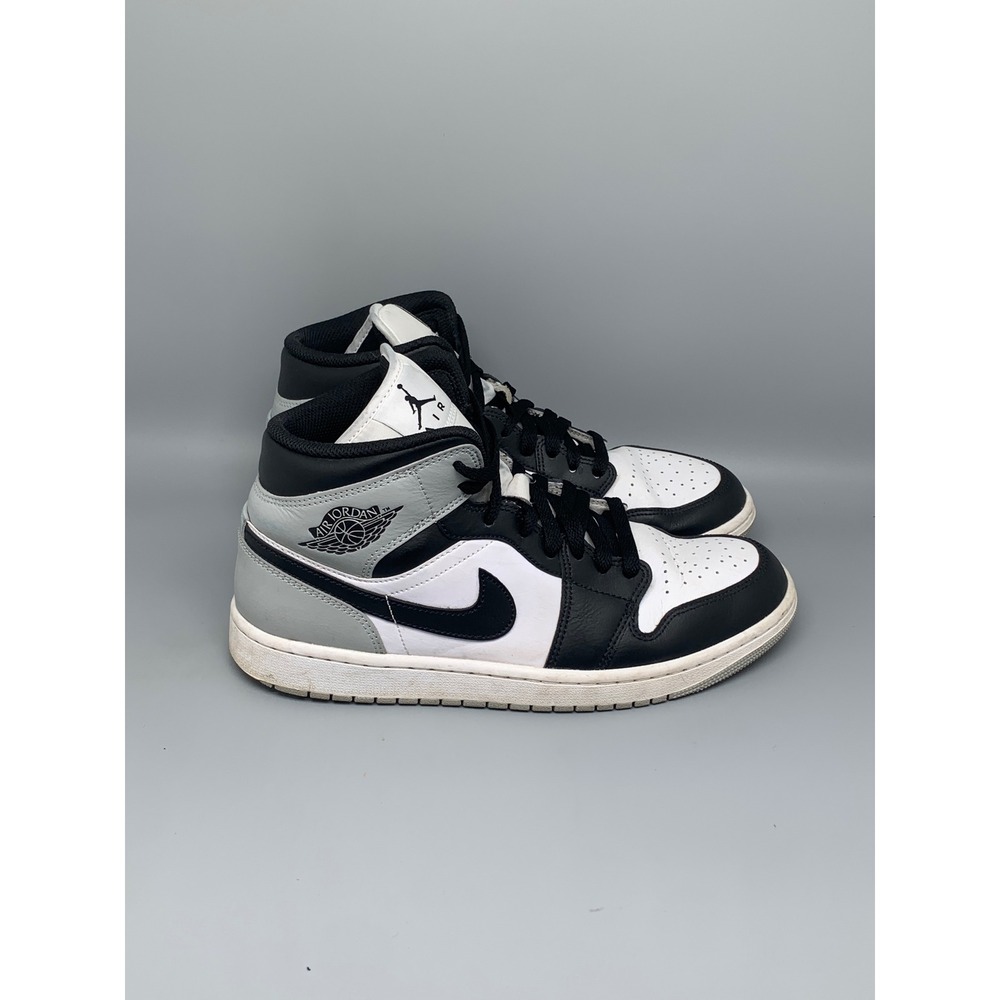 Jordan 1 Mid Light Smoke Grey Basketball Shoes DQ8426-101 Men's Sz 10